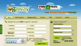 What Logaway.com website looked like in 2012 (12 years ago)