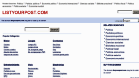 What Listyourpost.com website looked like in 2012 (12 years ago)