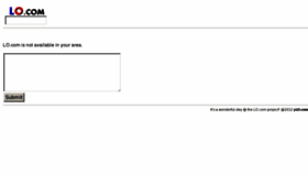 What Lo.com website looked like in 2012 (12 years ago)