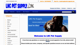 What Lncpetsupply.com website looked like in 2012 (12 years ago)