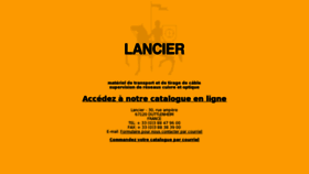What Lancier.fr website looked like in 2012 (13 years ago)