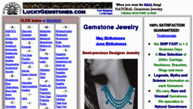 What Luckygemstones.com website looked like in 2012 (11 years ago)