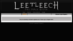 What Leetleech.org website looked like in 2012 (11 years ago)