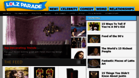 What Lolzparade.com website looked like in 2012 (11 years ago)