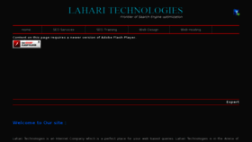 What Laharitechnologies.com website looked like in 2012 (11 years ago)