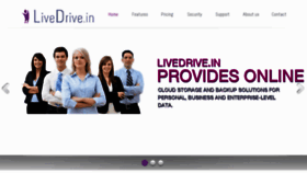 What Livedrive.in website looked like in 2012 (11 years ago)