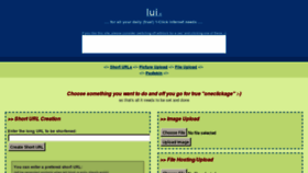 What Lui.li website looked like in 2012 (11 years ago)
