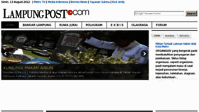 What Lampungpost.com website looked like in 2012 (11 years ago)