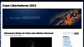 What Lacopalibertadores.com website looked like in 2012 (11 years ago)