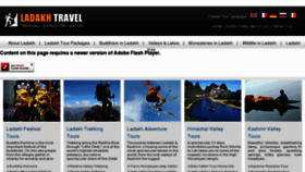 What Ladakh-travel.com website looked like in 2012 (11 years ago)