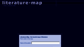 What Literature-map.com website looked like in 2012 (11 years ago)