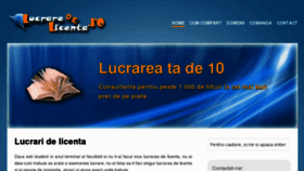What Lucraredelicenta.ro website looked like in 2012 (11 years ago)