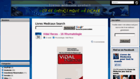 What Livresmedecine.com website looked like in 2012 (11 years ago)