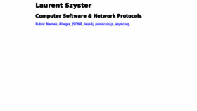 What Laurentszyster.be website looked like in 2012 (11 years ago)