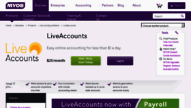 What Liveaccounts.co.nz website looked like in 2012 (11 years ago)