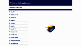 What Livetv.com website looked like in 2012 (11 years ago)
