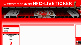 What Liveticker-hfc.de website looked like in 2012 (11 years ago)