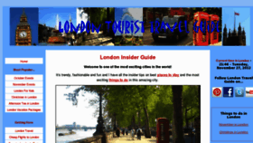 What London-tourist-travel-guide.com website looked like in 2012 (11 years ago)