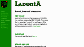 What Ladonia.net website looked like in 2012 (11 years ago)