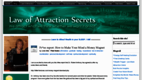 What Lawofattractionsecrets.com website looked like in 2012 (11 years ago)