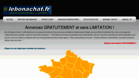 What Lebonachat.fr website looked like in 2012 (11 years ago)