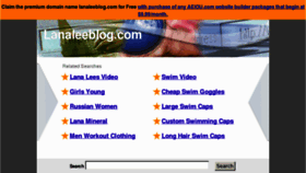 What Lanaleeblog.com website looked like in 2012 (11 years ago)