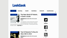 What Leekgeek.com website looked like in 2013 (11 years ago)