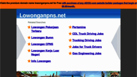 What Lowonganpns.net website looked like in 2013 (11 years ago)