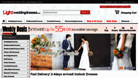 What Lightweddingdresses.com website looked like in 2013 (11 years ago)