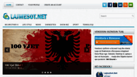 What Lajmesot.net website looked like in 2013 (11 years ago)