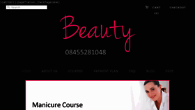 What Londonbeautytraining.com website looked like in 2013 (11 years ago)
