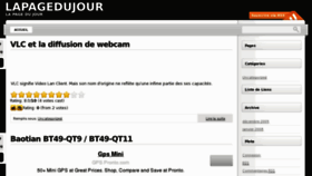 What Lapagedujour.com website looked like in 2013 (11 years ago)
