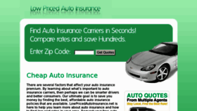 What Lowpricedautoinsurance.net website looked like in 2013 (11 years ago)