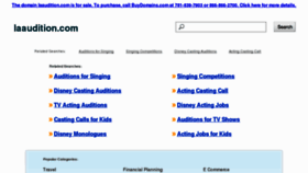 What Laaudition.com website looked like in 2013 (11 years ago)