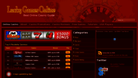 What Luckygamesonline.com website looked like in 2013 (11 years ago)