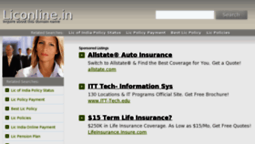What Liconline.in website looked like in 2013 (11 years ago)