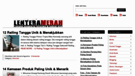 What Lenteramerah.com website looked like in 2013 (11 years ago)