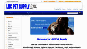 What Lncpetsupply.com website looked like in 2013 (11 years ago)