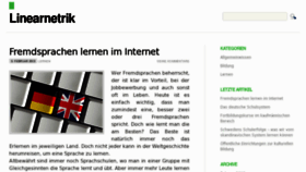 What Linearnetrik.de website looked like in 2013 (12 years ago)