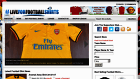 What Liveforfootballshirts.com website looked like in 2013 (11 years ago)