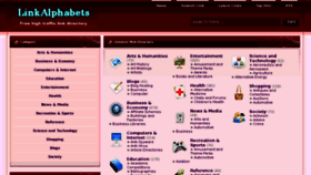 What Linkalphabets.com website looked like in 2011 (13 years ago)