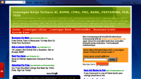 What Lowonganpns.net website looked like in 2011 (13 years ago)