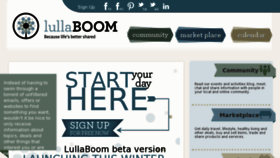 What Lullaboom.com website looked like in 2013 (10 years ago)
