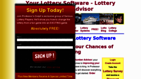 What Lotterynumberadvisor.com website looked like in 2013 (10 years ago)