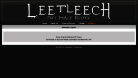 What Leetleech.org website looked like in 2013 (10 years ago)