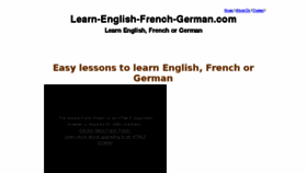 What Learn-english-french-german.com website looked like in 2013 (10 years ago)