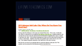 What Lifemetercomics.com website looked like in 2013 (10 years ago)