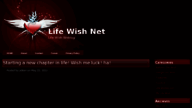 What Lifewish.net website looked like in 2013 (10 years ago)