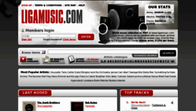 What Ligamusic.com website looked like in 2013 (10 years ago)