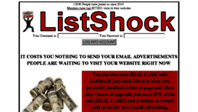 What Listshock.com website looked like in 2013 (10 years ago)